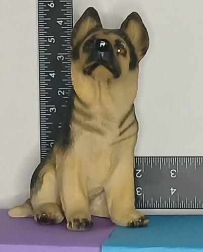German shepherd puppy figurine - german,
