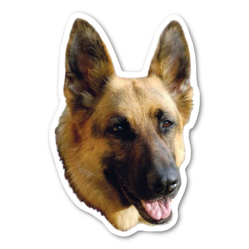 German shepherd magnet - german,