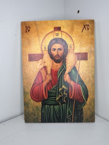 Jesus christ icon wood - on,